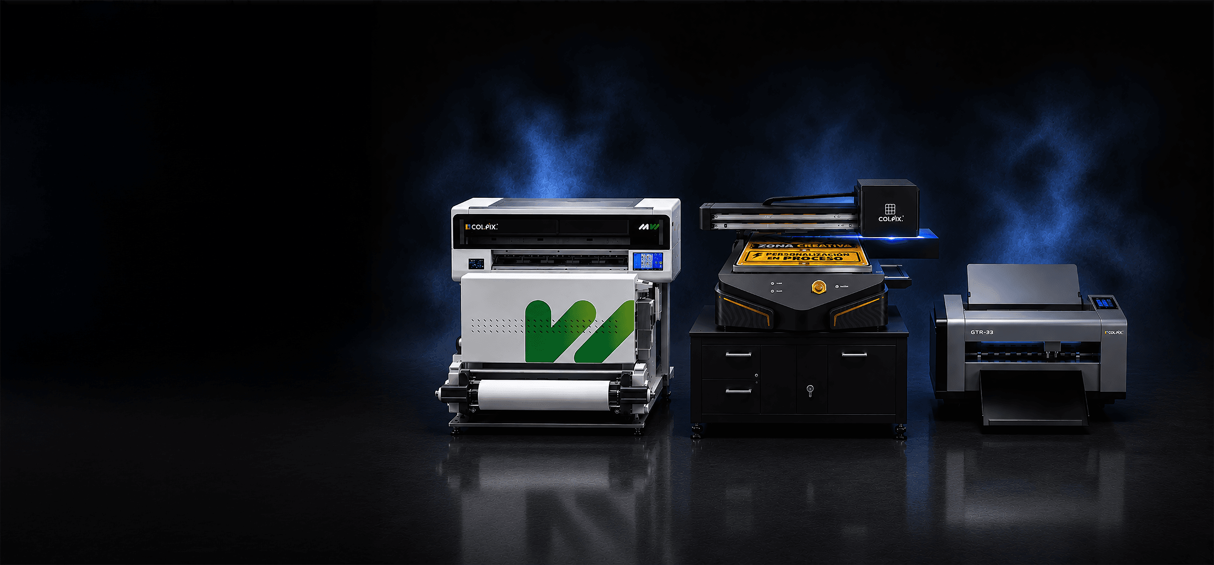 Equipos Colpix — UV, DTF y corte